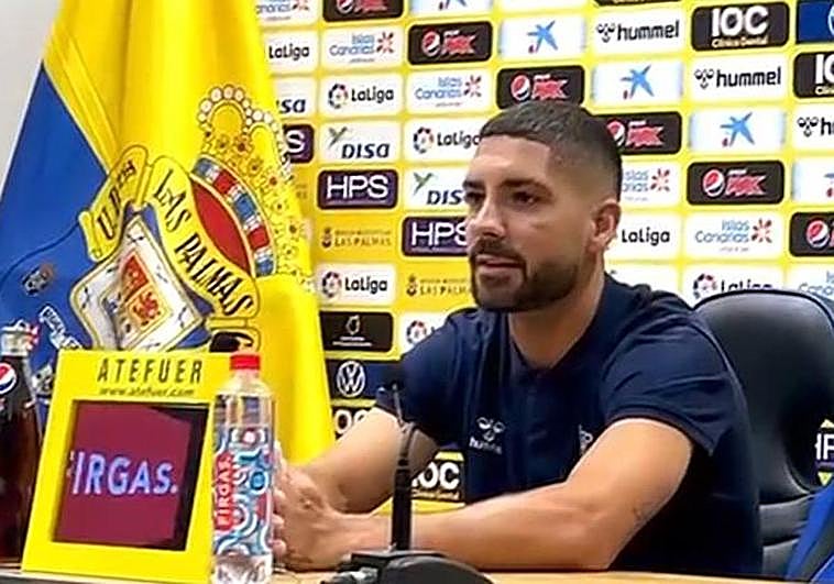 Álex Suárez, en sala de prensa.