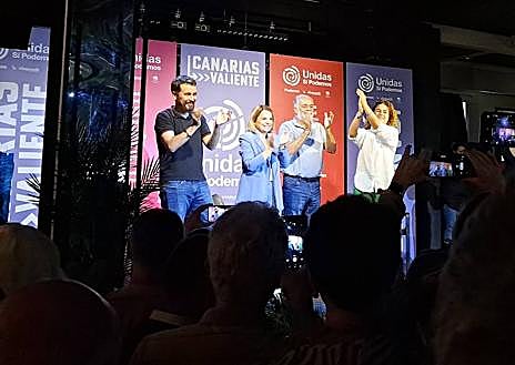 Imagen secundaria 1 - Más imágenes del encuentro de Podemos.