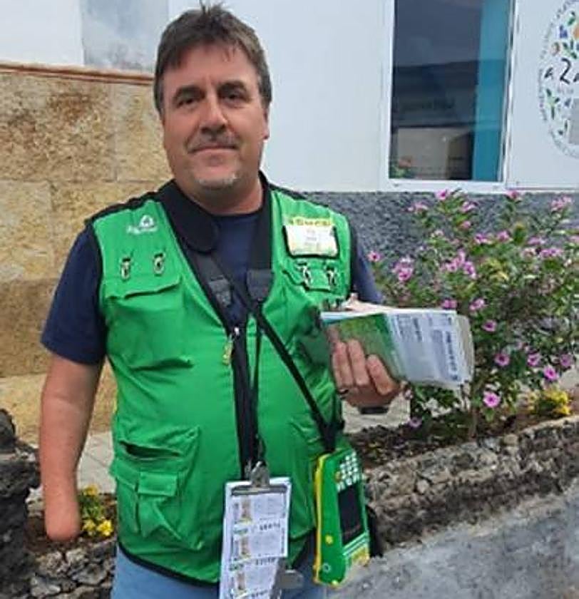 El vendedor Luis Mariano Calero.