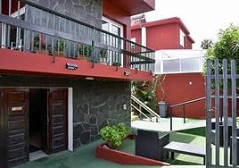 Vista exterior de la casa de Tafira en la que está el Hogar de Mayores Monte Blanco.