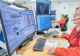 Imagen del Centro Coordinador de Emergencias y Seguridad (CECOES) 1-1-2 del Gobierno de Canarias.