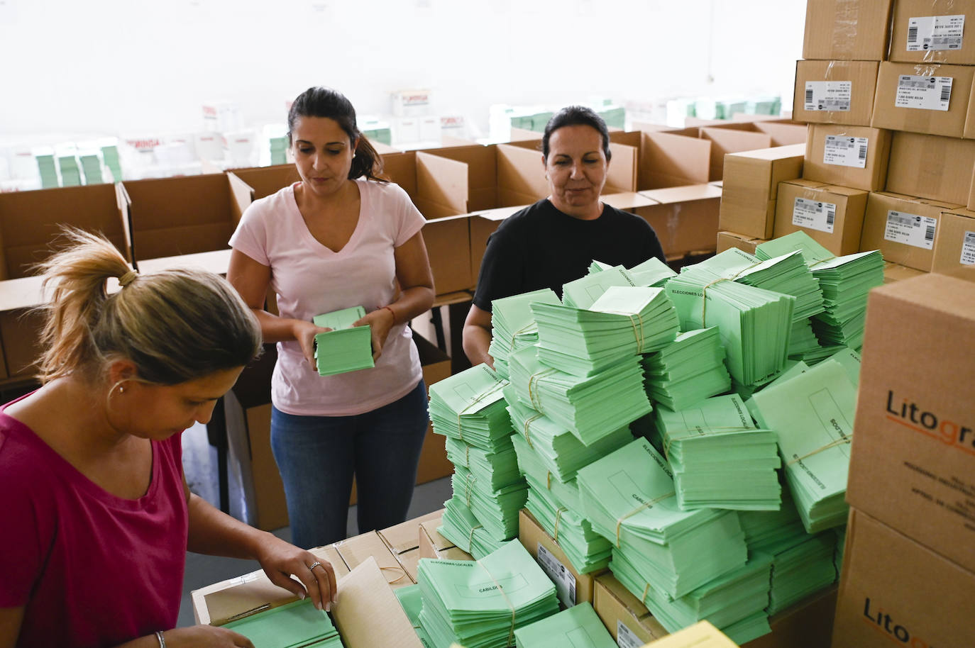 Preparativos del 28M en Las Palmas de Gran Canaria