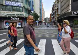 Pedro Flores, el pasado martes, en la capital grancanaria.