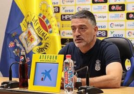 Pimienta, este viernes en rueda de prensa.