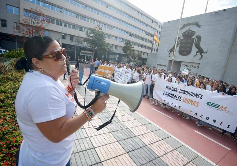 Primer día de huelga de médicos en Canarias