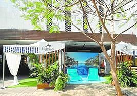 En la imagen, el stand de Lopesa Hotel Group en Mesa y López.