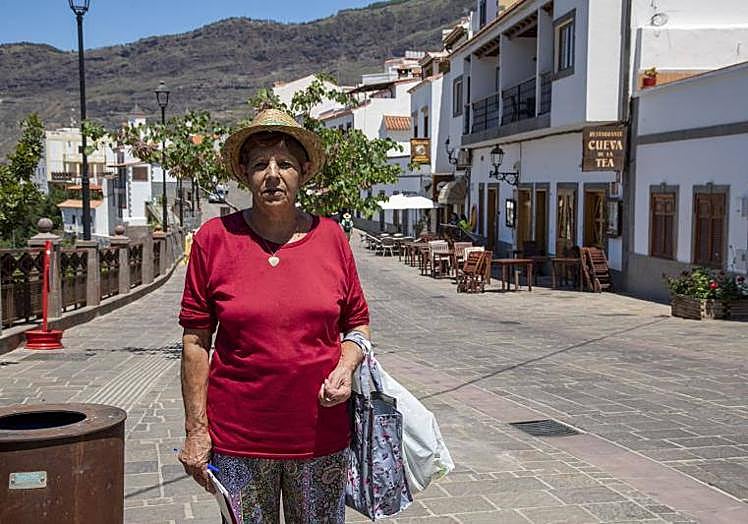 Rosa Espino, vecina de Tejeda.