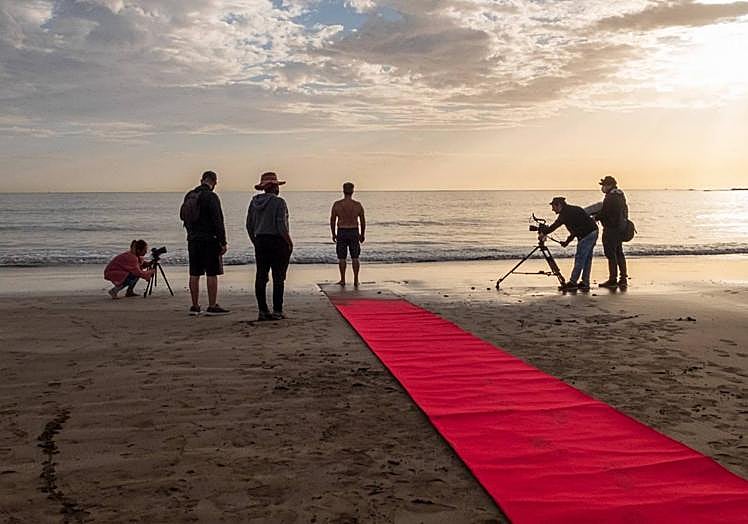 Un momento del rodaje del documental.
