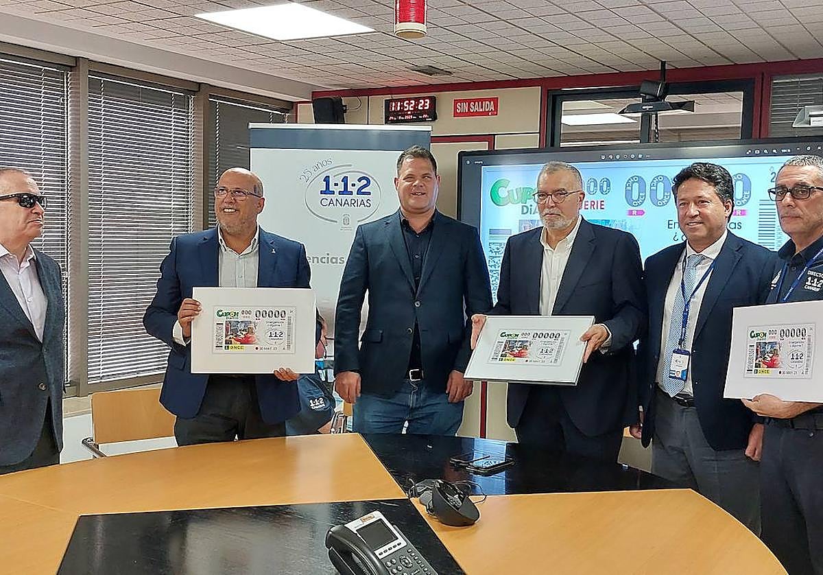 La ONCE se suma al 25 aniversario del 1-1-2 Canarias con el cupón del 30 de mayo