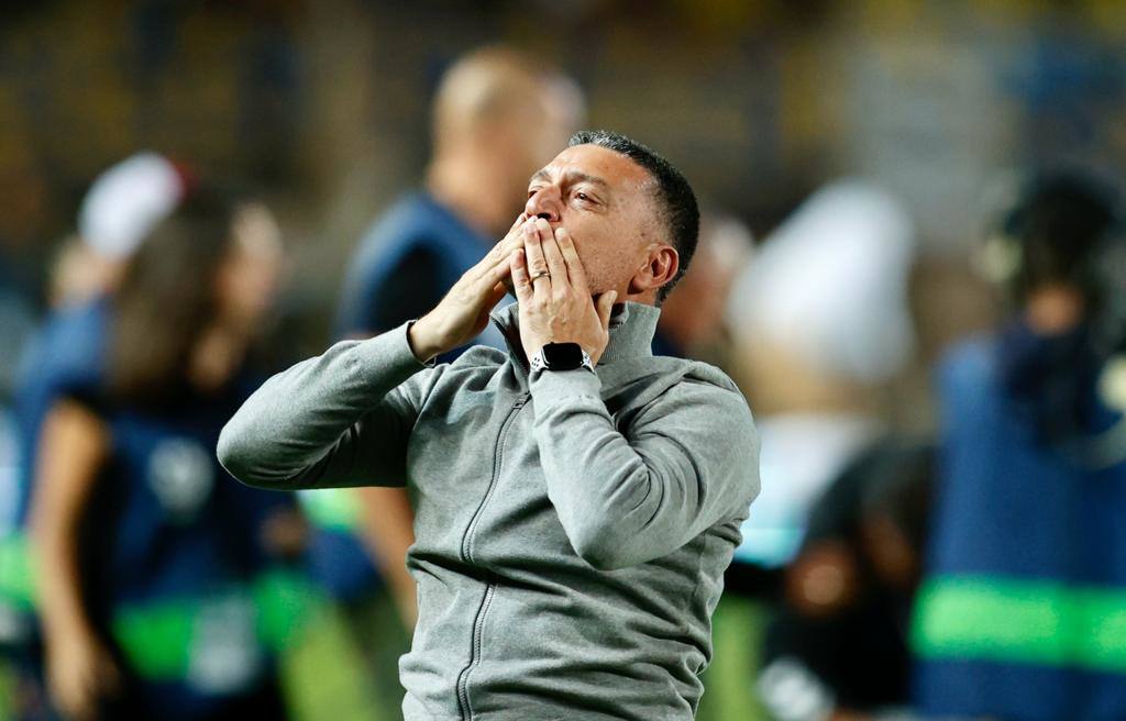 Emotiva celebración de los jugadores de la UD en el Gran Canaria