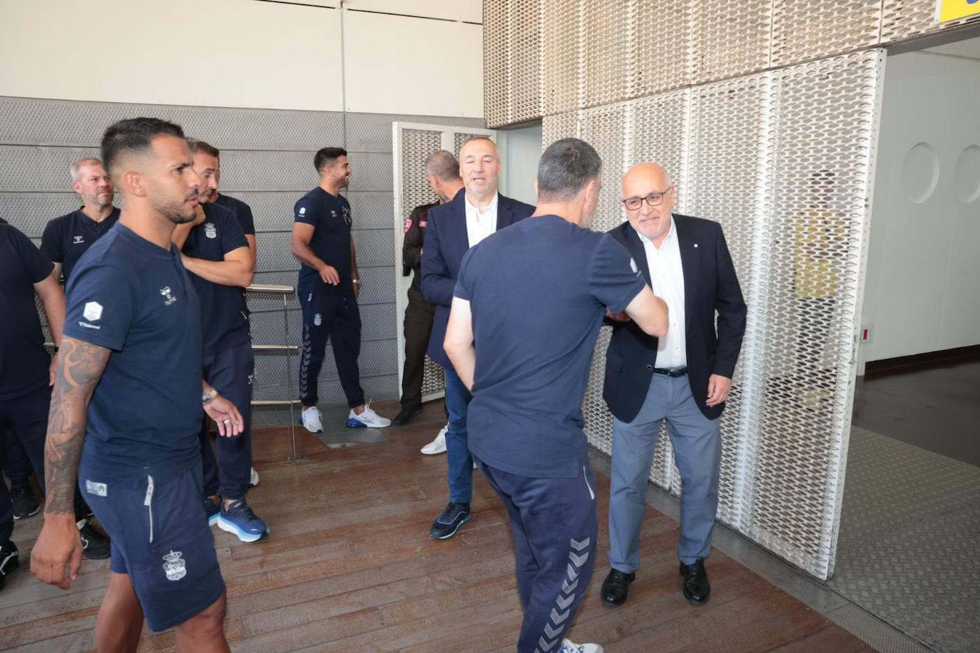 El Cabildo de Gran Canaria recibe la visita de la UD Las Palmas