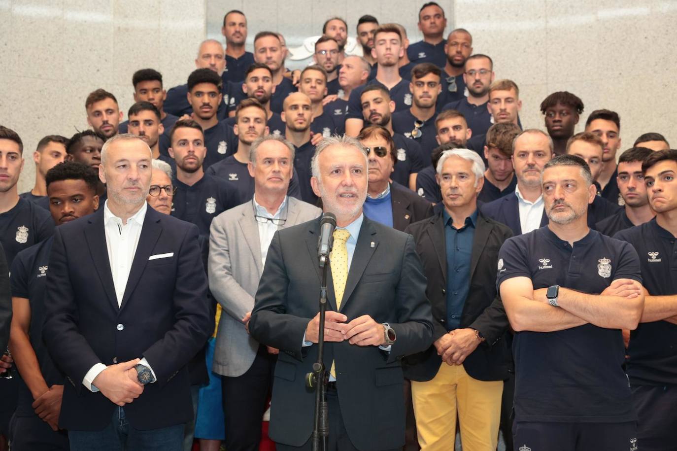 La UD Las Palmas visita la Presidencia del Gobierno