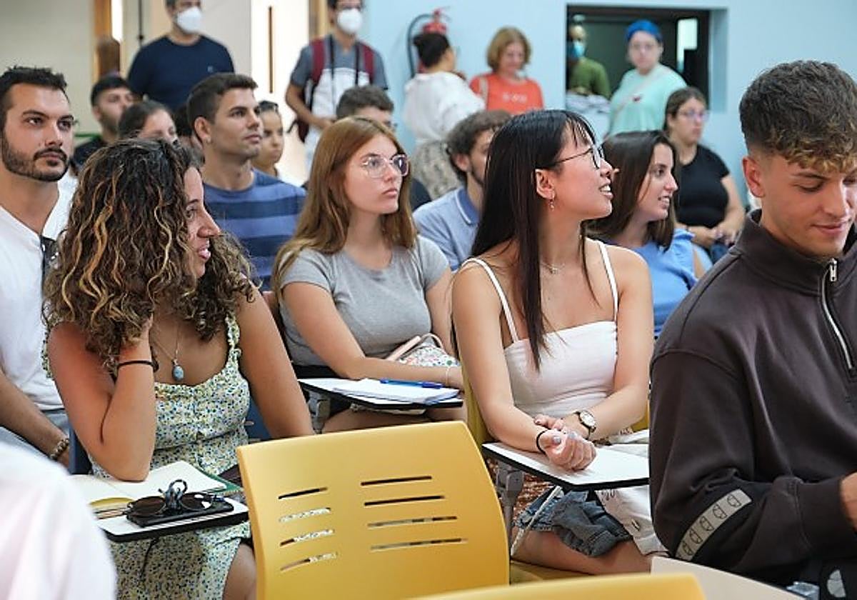 Alumnos de la beca de prácticas del Cabildo.