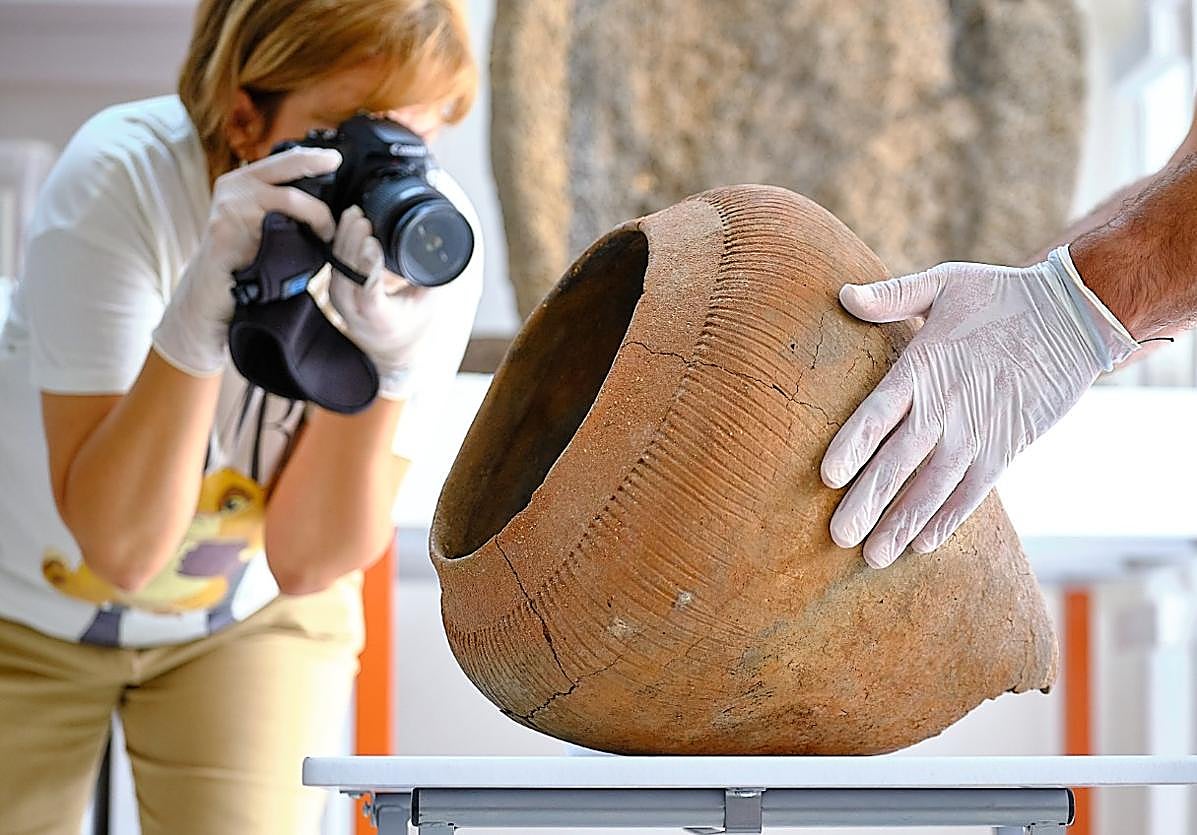 Gánigo que es una de las últimas donaciones de particulares recibidas en el Museo Arqueológico, en Betancuria.