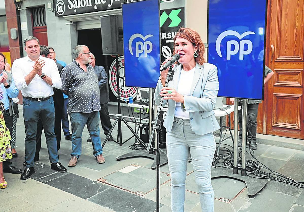Jimena Delgado, en un acto del Partido Popular.