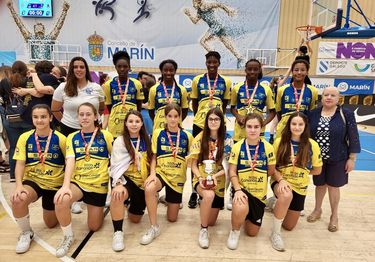 El infantil del SPAR consigue la medalla de bronce en el Nacional de Marín