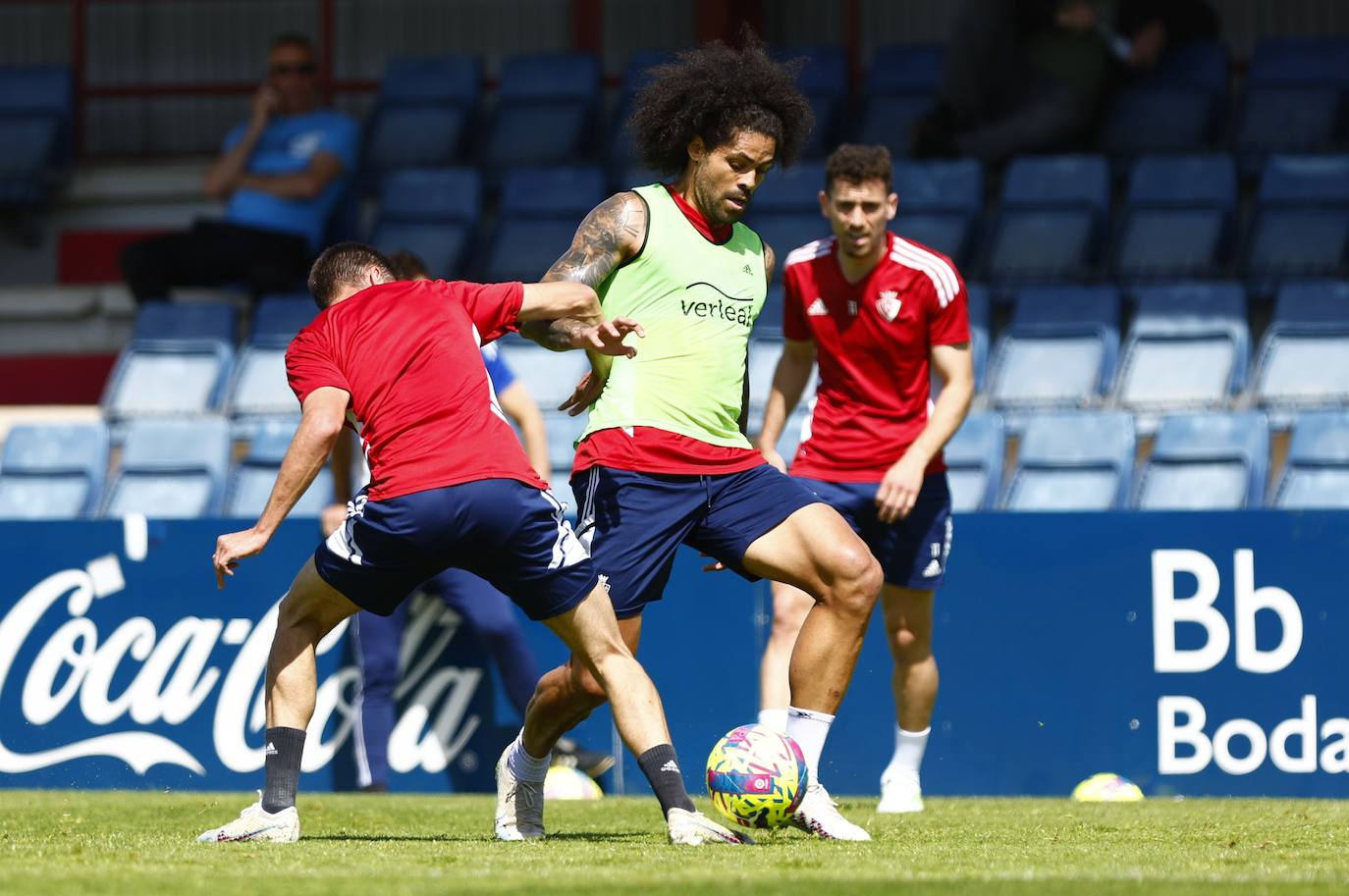 Aridane, entrenando.