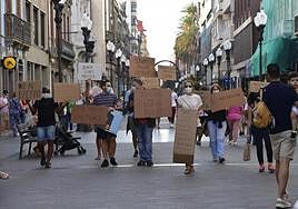 Imagen de archivo de una manifestación contra el racismo.