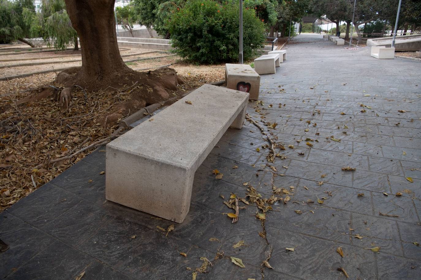 El parque Hoya de Aríñez, en estado ruinoso