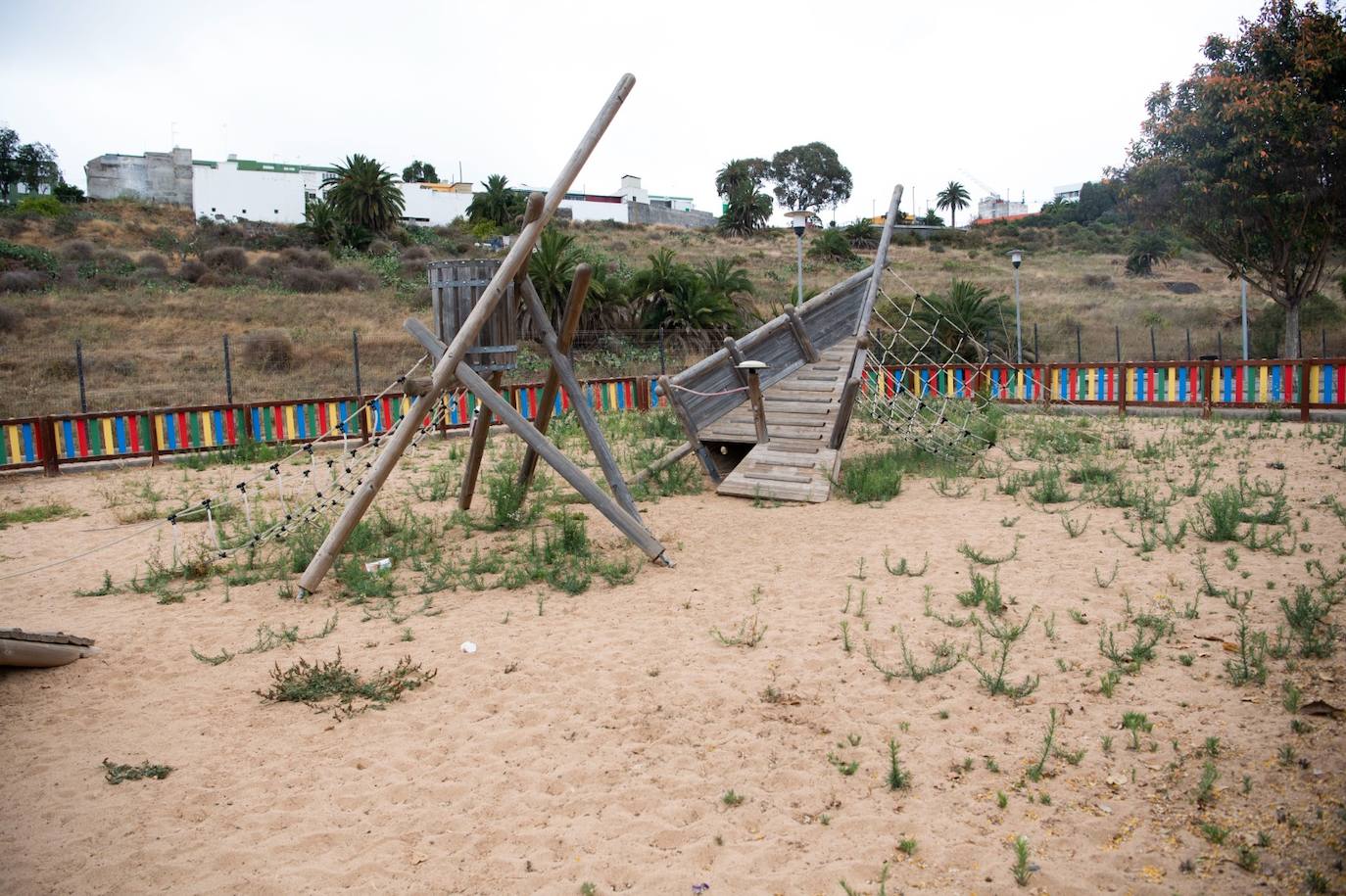 El parque Hoya de Aríñez, en estado ruinoso