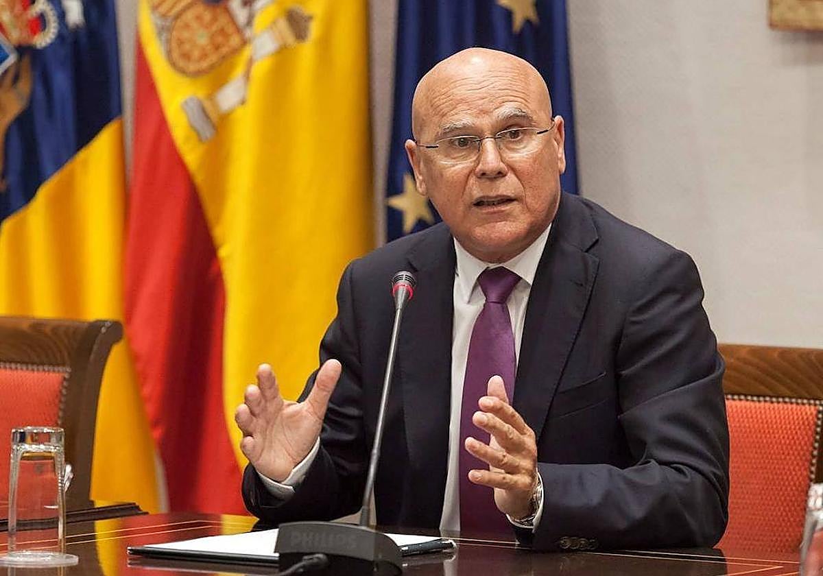 Rafael Yanes, en una comparecencia en comisión parlamentaria.