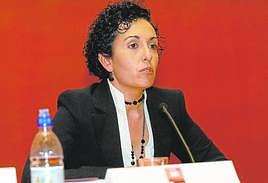 La fiscal, Evangelina Ríos, que presentó escrito de querella.