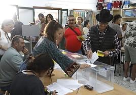 Votantes en mayo pasado.