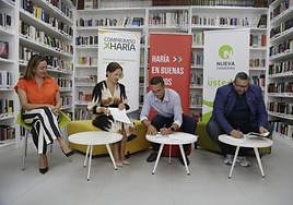 Firma de acuerdo este viernes en Haría.