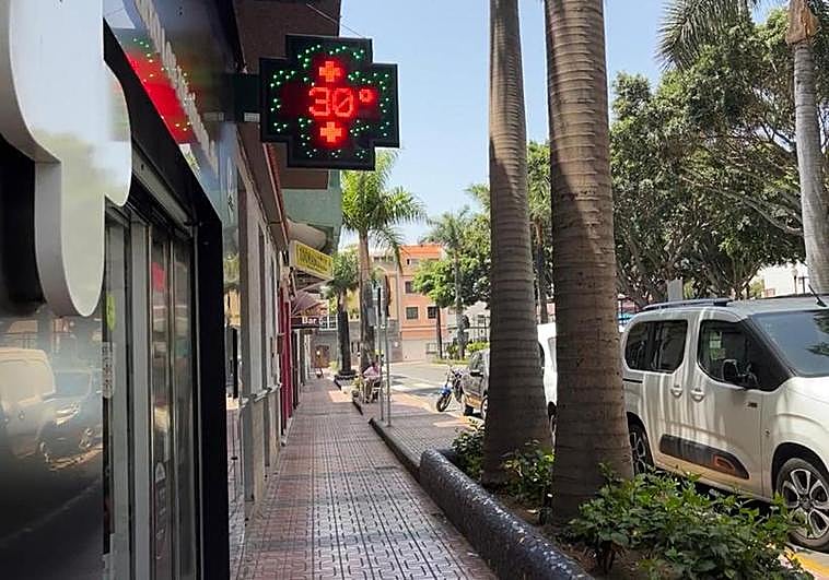 Las temperaturas ya alcanzan los 30 grados en Telde este martes.