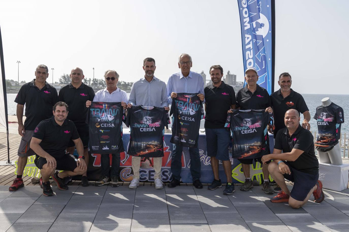 La presentación de la prueba se llevó a cabo en la playa de El Perchel, lugar donde estará ubicada la meta de la competición.