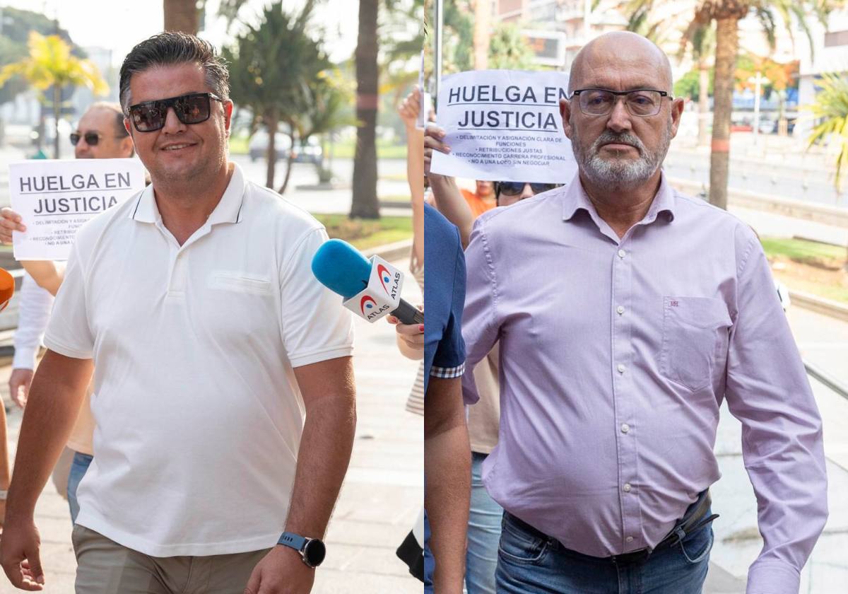 Taishet Fuentes (i) y Juan Bernardo Fuentes (d) en la mañana de este jueves.