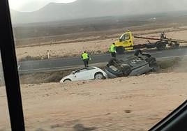 Seis heridos tras una colisión múltiple en Yaiza