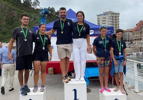 Lara Cerlier y Jorge Enríquez, palistas del RCNGC, ganan la Copa de España de Surfski