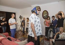 Imagen de archivo del rodaje del cortometraje 'La hora de la merienda', de Alba González de Molina.