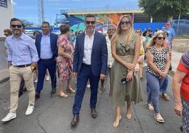 En el centro, Alejandro Marichal y Yilenia Vega.