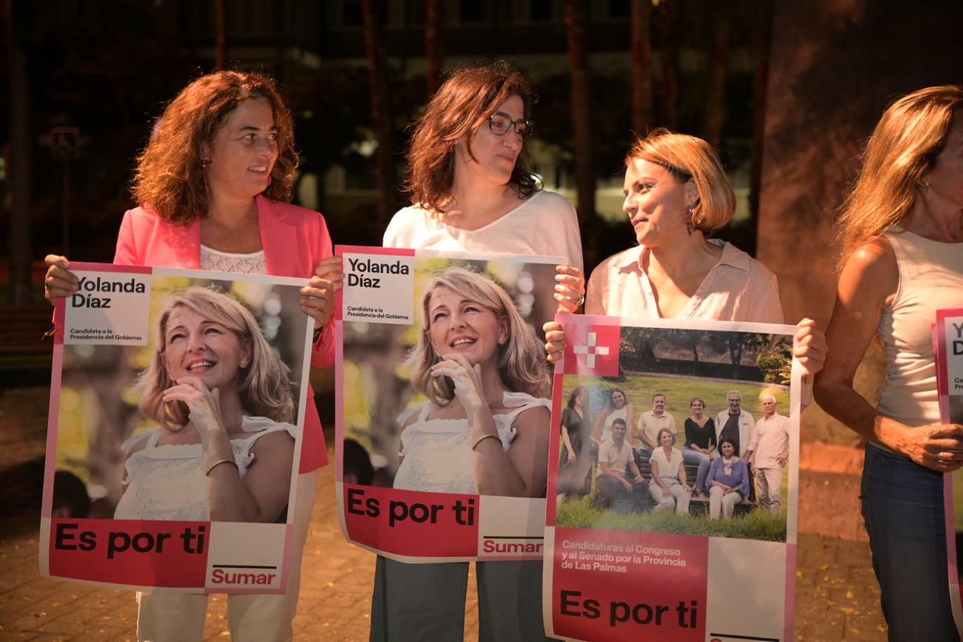 Sumar, la confluencia política que encabeza a nivel estatal Yolanda Díaz, afronta la campaña en Canarias con expectativas de mejorar los resultados que obtuvo Podemos en 2019.