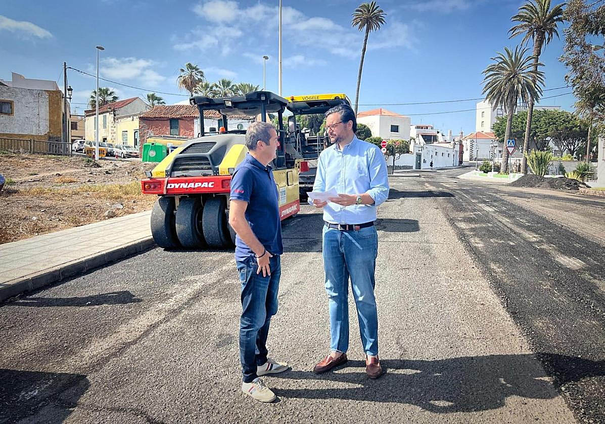 Iván Sánchez, edil de Obras, y Sergio Ramos, de Contratación.