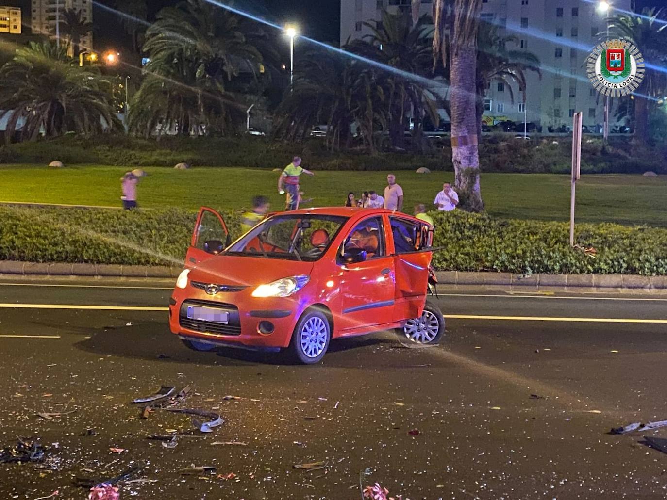 Imagen secundaria 2 - Varios heridos en un accidente múltiple en la Avenida Marítima