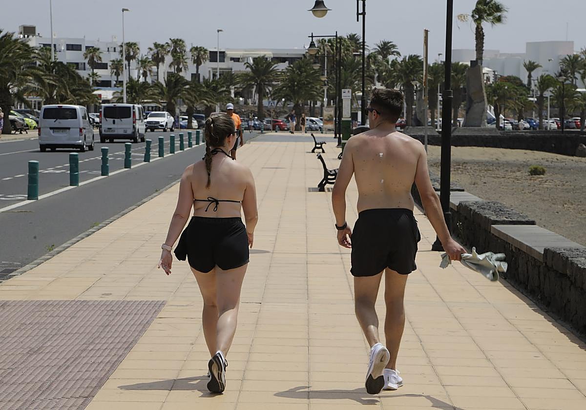 Efectos del calor vivido a finales de junio en Lanzarote.