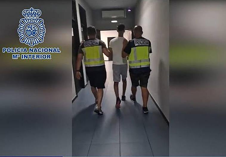 Imágenes de la detención.