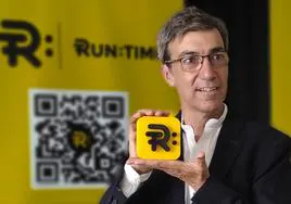 Pablo Romero durante el acto de presentación de Runtime, hace unos meses.