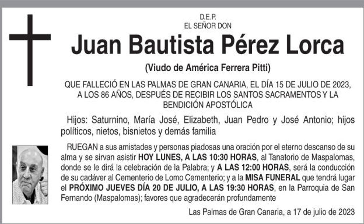 Juan Bautista Pérez Lorca