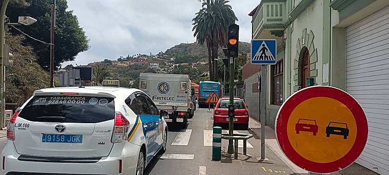 Imagen tomadas este marte de atasco en la GC15