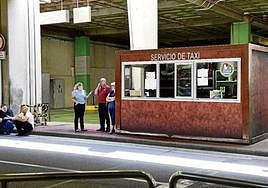 Foto de archivo de los apuntadores en el aeropuerto de Gran Canaria.
