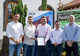 Acto de entrega certificado sostenibilidad FiestoRon.