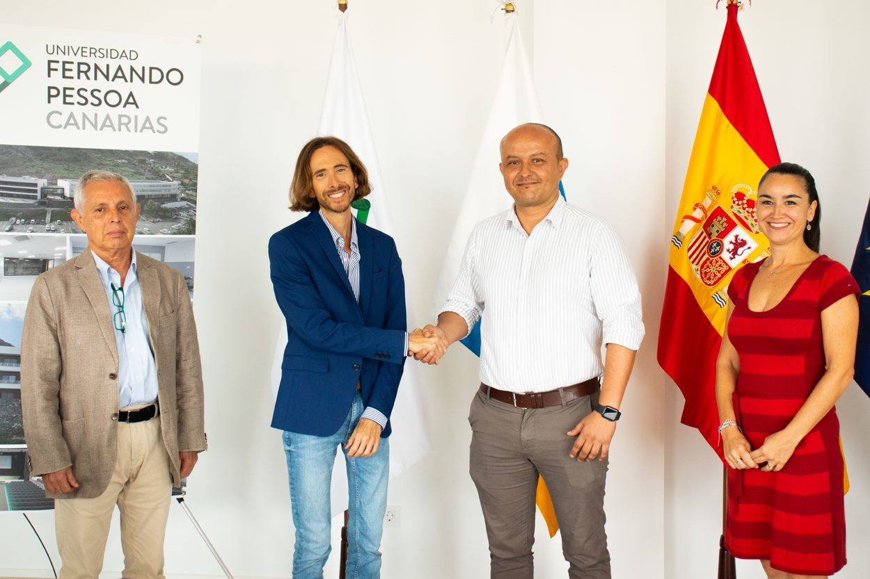 La Universidad Fernando Pessoa Canarias firma un acuerdo de colaboración con el centro Queen Victoria