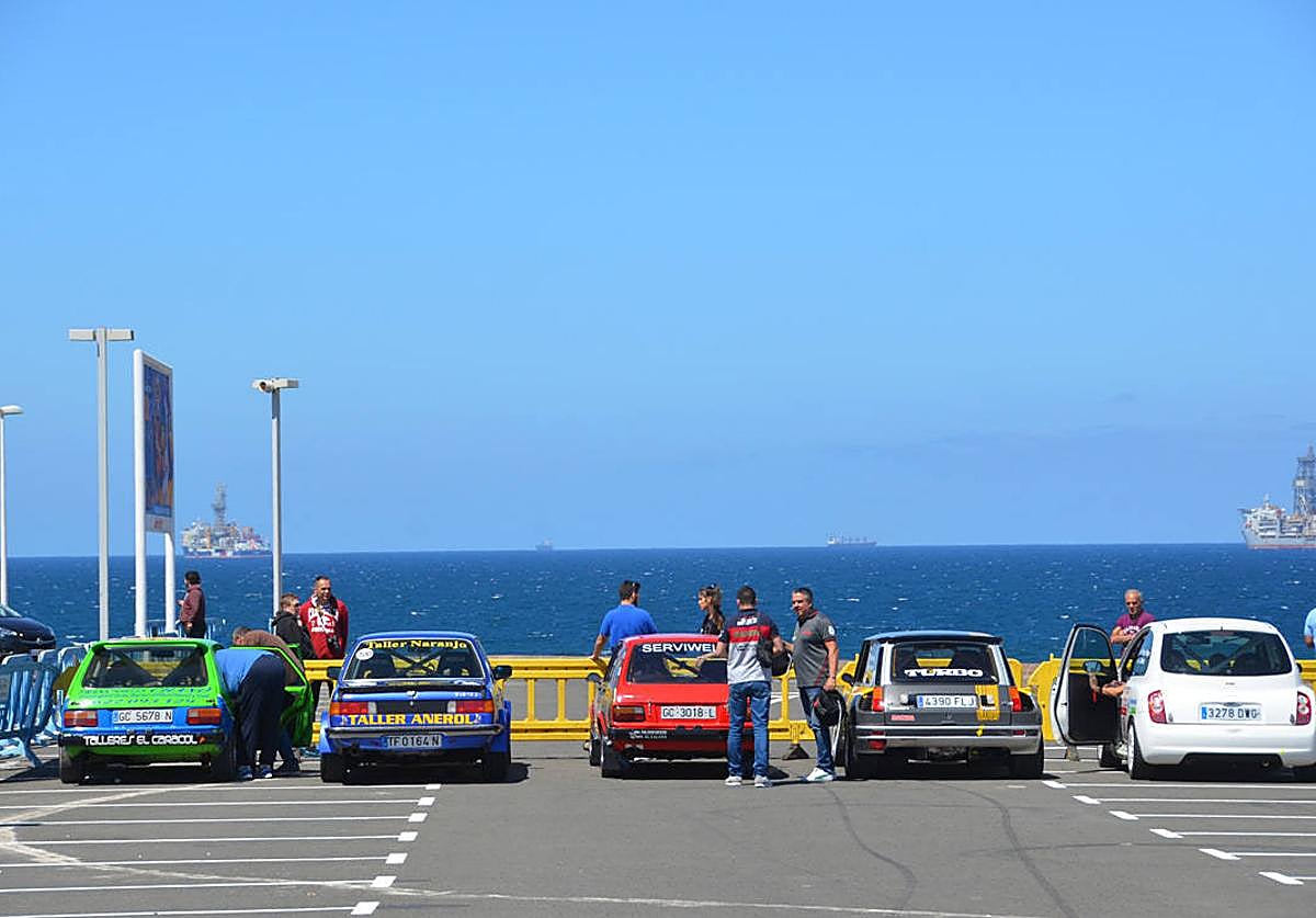 El Centro Comercial Las Terrazas, es un marco incomparable para todo el entramado organizativo del Rally Ciudad de Telde.