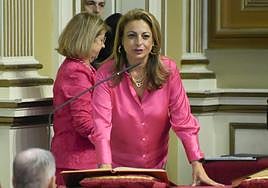 Cristina Valido (CC), en una imagen de archivo.