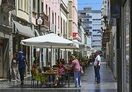 Imagen tomada este lunes en la calle de Cano.