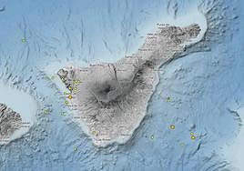 Registran una pequeña serie sísmica de 20 terremotos en la costa oeste de Tenerife